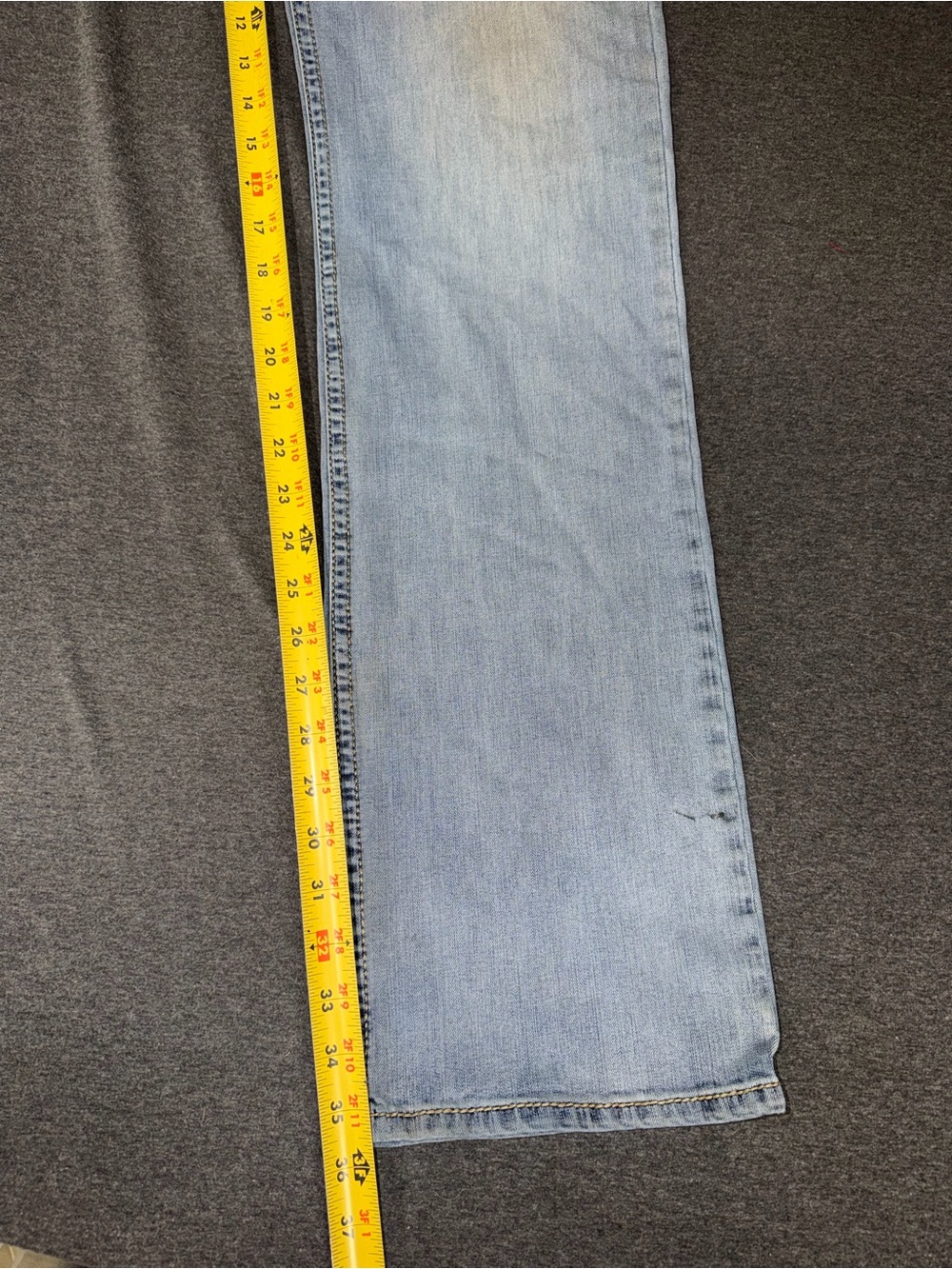 Mens Rank 45 Light Blue Men's Straight-Leg Jeans - Picture 7 of 7